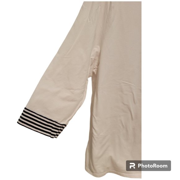 Talbots Bateau Neck Tee — Size 2X / Plus Size - Picture 4 of 9